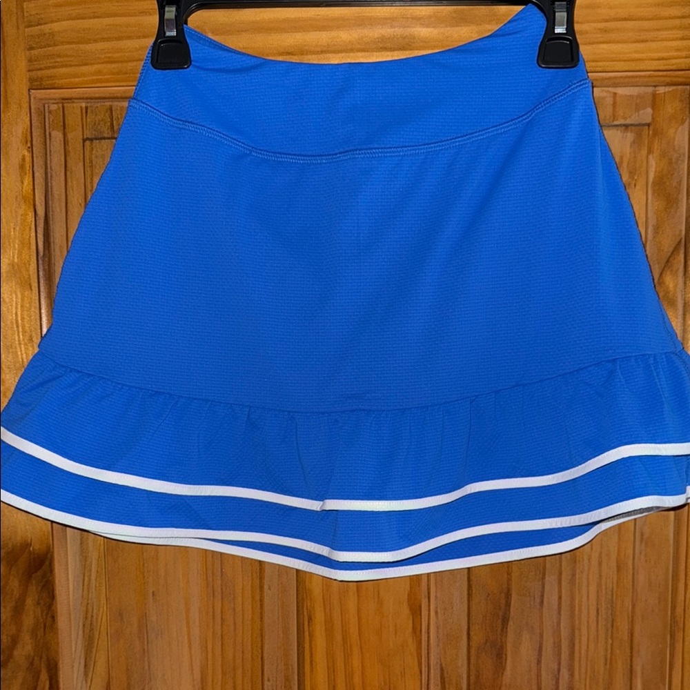 Gottex Royal Blue Skirt with White Stripe